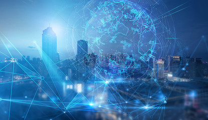 科技信息城市圖片素材-正版創(chuàng)意圖片401576079